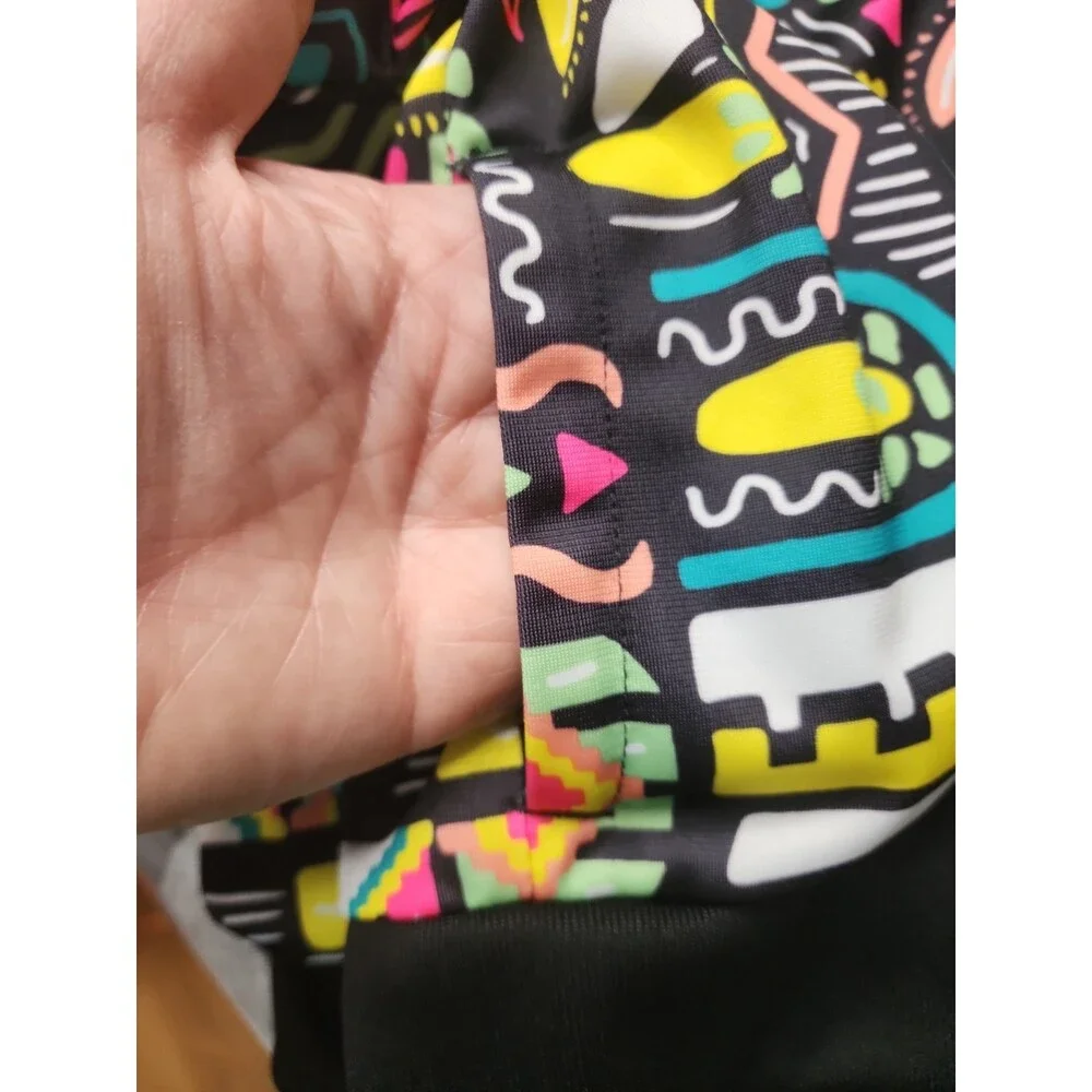 Adidas Full Zip Cropped Track Jacket 14-15Y XLarge Retro Loud Colorful 90s Print